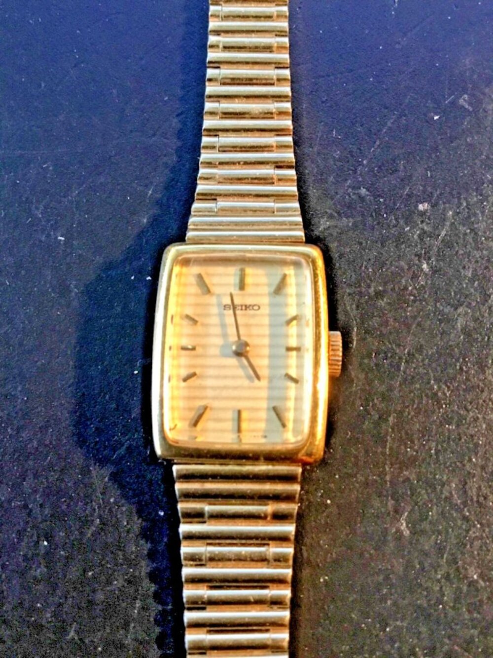 Vintage 1978 Seiko 11-4809 Ladies Manual Wind Gold Tone Mechanical Watch Runs